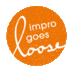 Square logo improgoesloose stempel orangegelb web