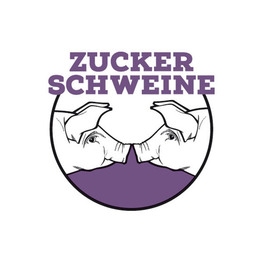Profile logo violett mit rand in